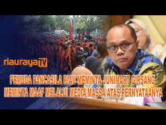 RATUSAN PEMUDA PANCASILA RIAU DEMO, TUNTUT PDIP COPOT JUNIMART GIRSANG